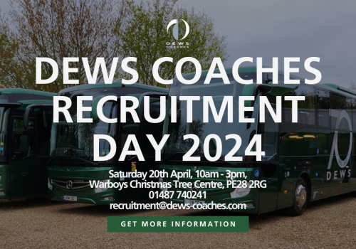 Dews Coaches Recruitment Day April 2024!